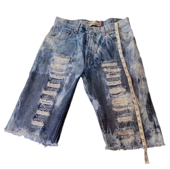 Custom Made Distressed Levi’s Shorts - Picture 3 of 4